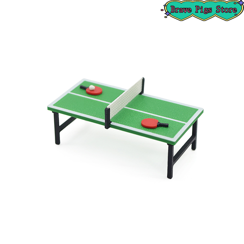 Table Tennis Market - 1:12 Miniatur Raket Tenis Meja Model