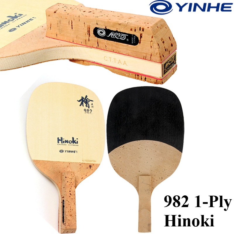 Table Tennis Blade - YINHE 982 1-Ply Solid Hinoki Table