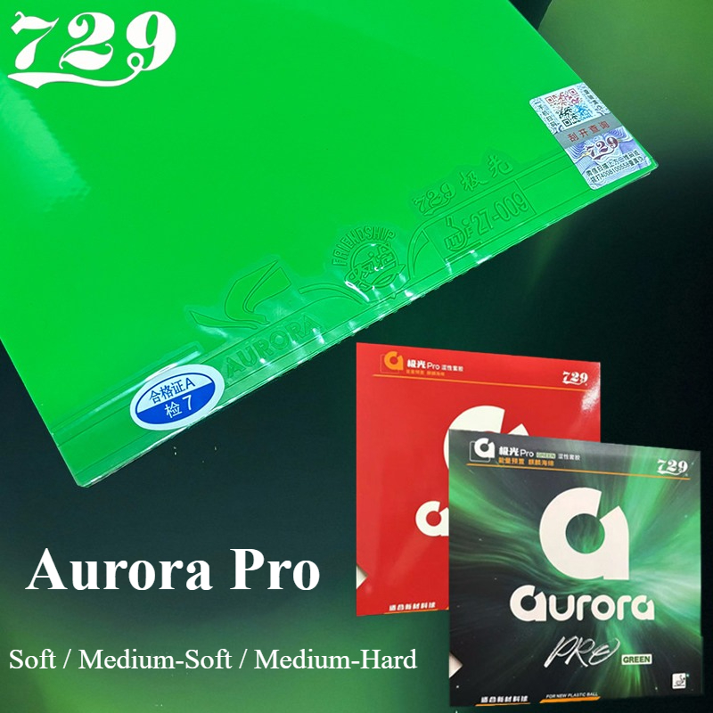 Table Tennis Pro - 729 Friendship Aurora Pro Green Karet