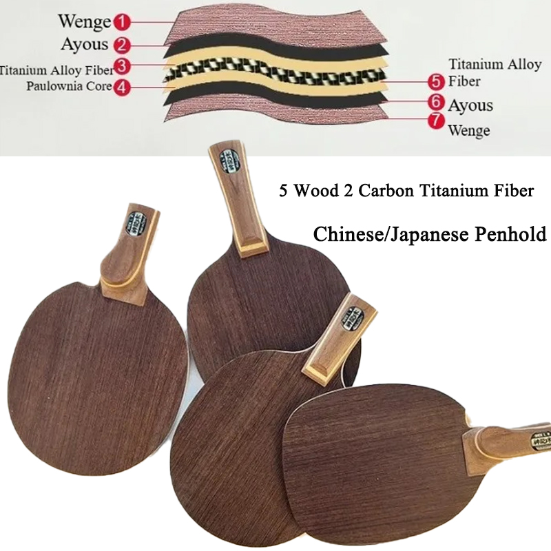 Table Tennis Blade - Raket Tenis Meja Profesional Model Penhold