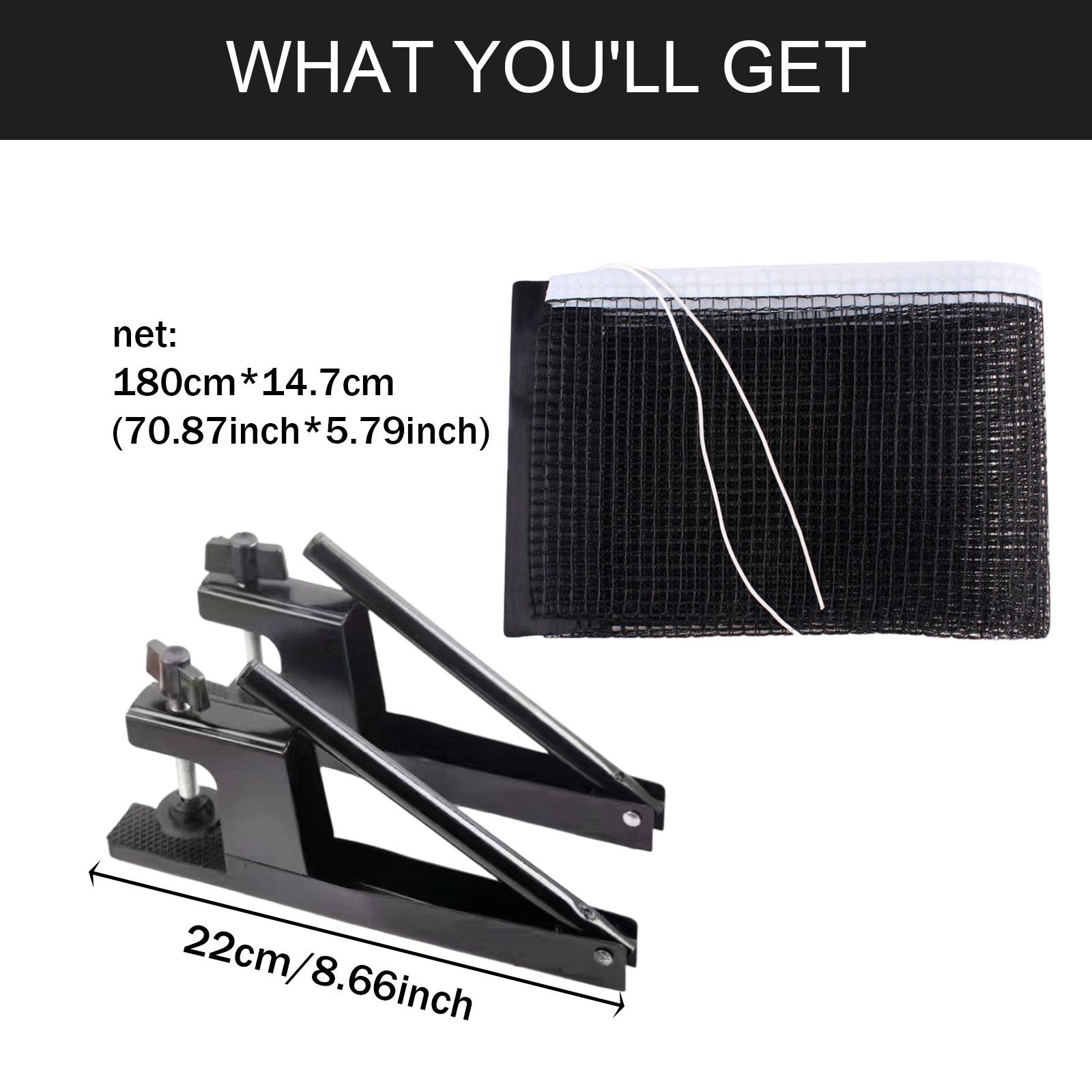 Table Tennis Net Set - Set Jaring dan Tiang Tenis Meja