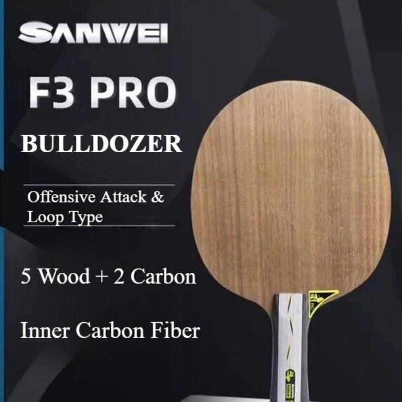 SANWEI F3 PRO BULLDOZER Pisau  - Table Tennis Pro ulasan dan harga