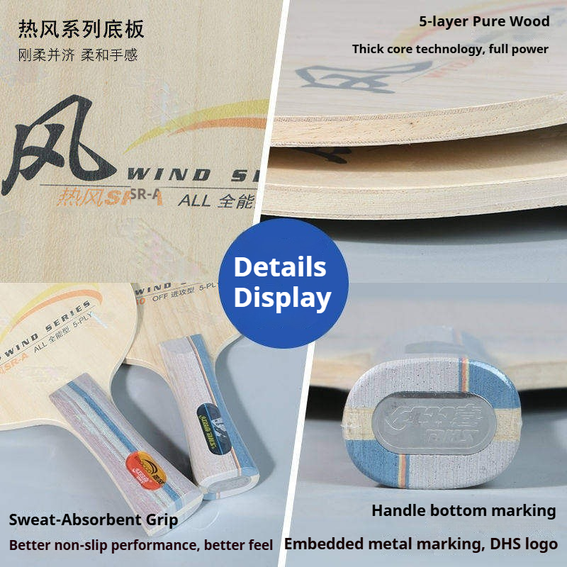 DHS WIND SERIES Table Tennis B - Table Tennis Blade ulasan dan harga