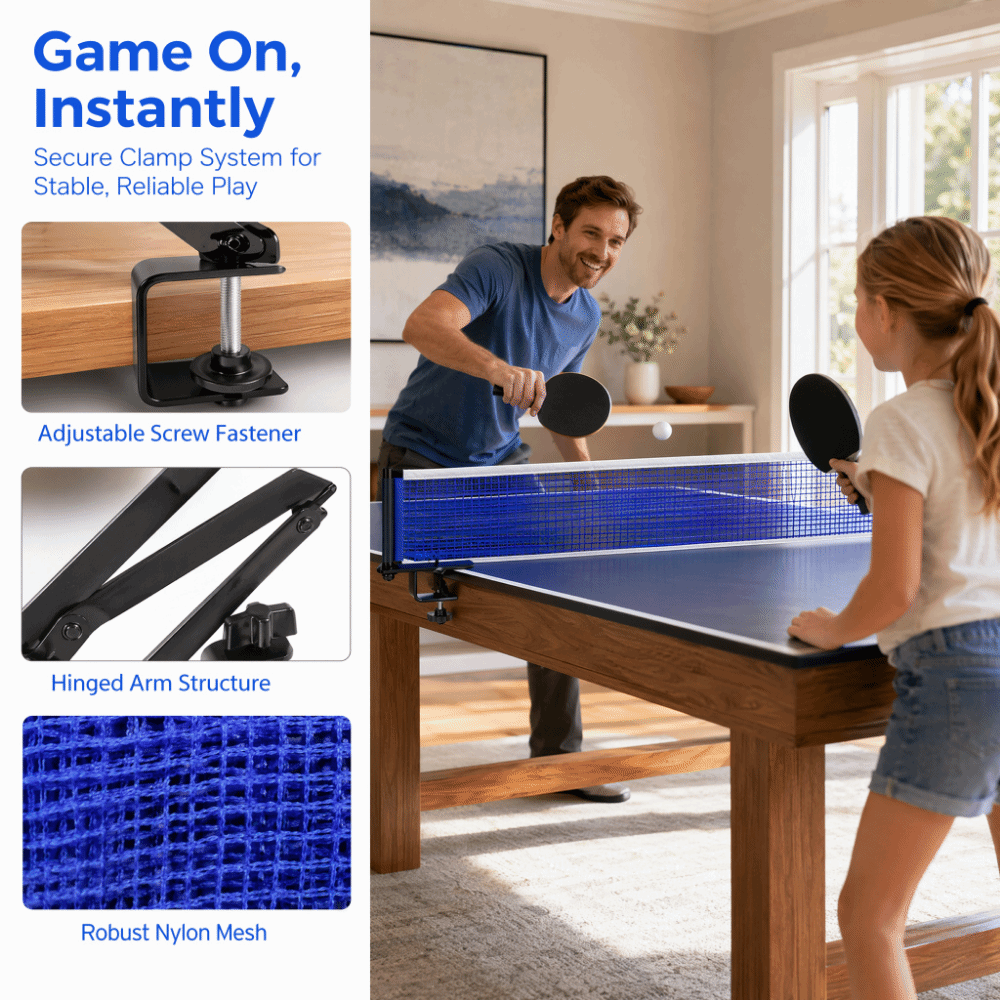 Jaring Tenis Meja Nilon Logam  - Table Tennis Net Set ulasan dan harga