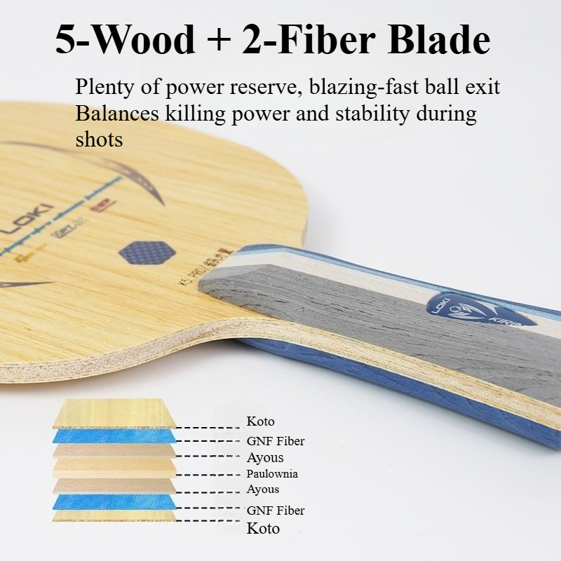 LOKI Kirin K5 PRO Raket Tenis  - Table Tennis Blade ulasan dan harga