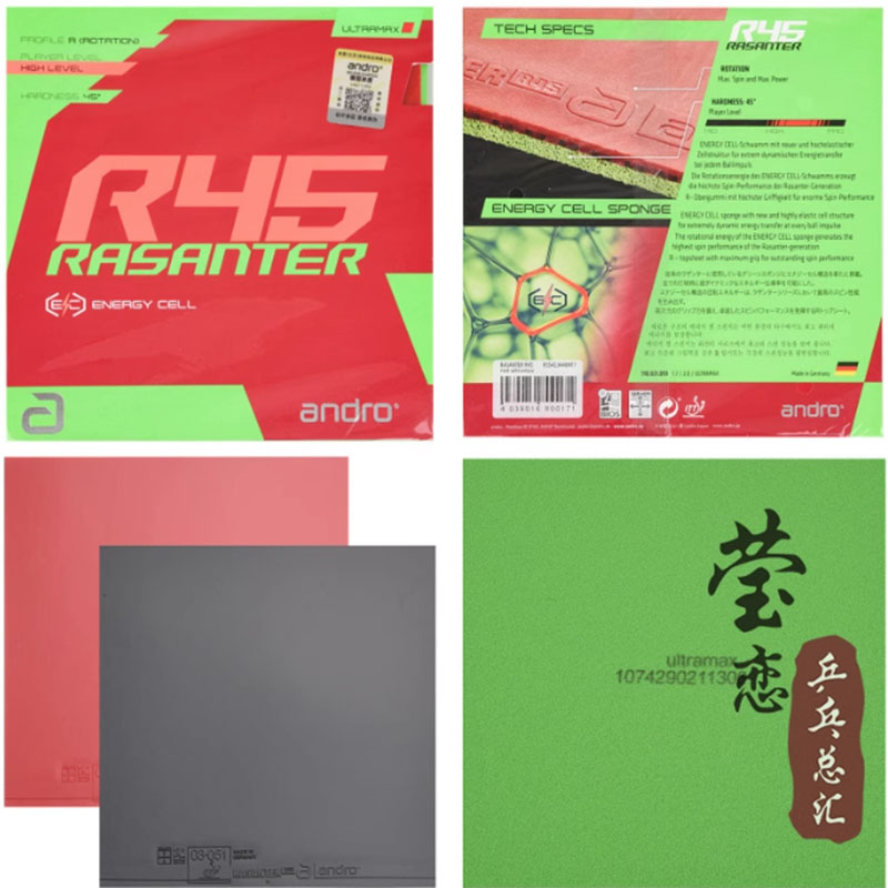 Andro Rasanter R45 47 50 C45 4 - Table Tennis Market ulasan dan harga
