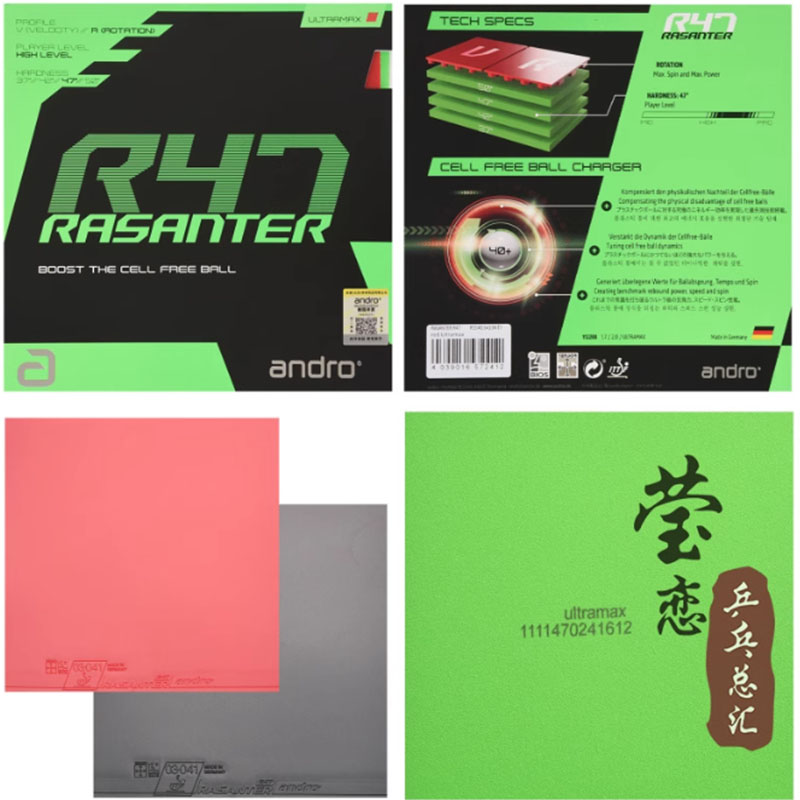 Andro Rasanter R45 47 50 C45 4 - Table Tennis Market ulasan dan harga