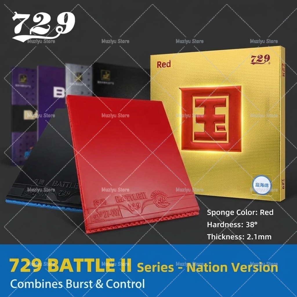 729 BATTLE 2 NATIONAL Blue Spo - Table Tennis Pro ulasan dan harga