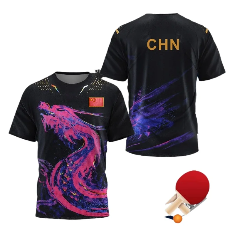 Kaus Grafis Tenis Meja CHINA D - Table Tennis Xu Xin ulasan dan harga