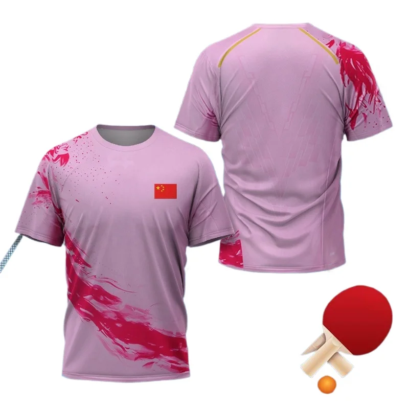 Kaus Grafis Tenis Meja CHINA D - Table Tennis Xu Xin ulasan dan harga